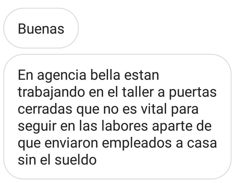 Denuncian taller de Agencia Bella siguen laborando a puertas abiertas