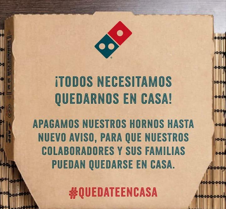 Domino's despacha empleados como medida ante el Covid-19