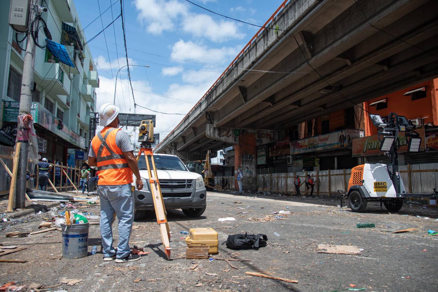 Trabajos en la "Duarte con París" están en un 65%