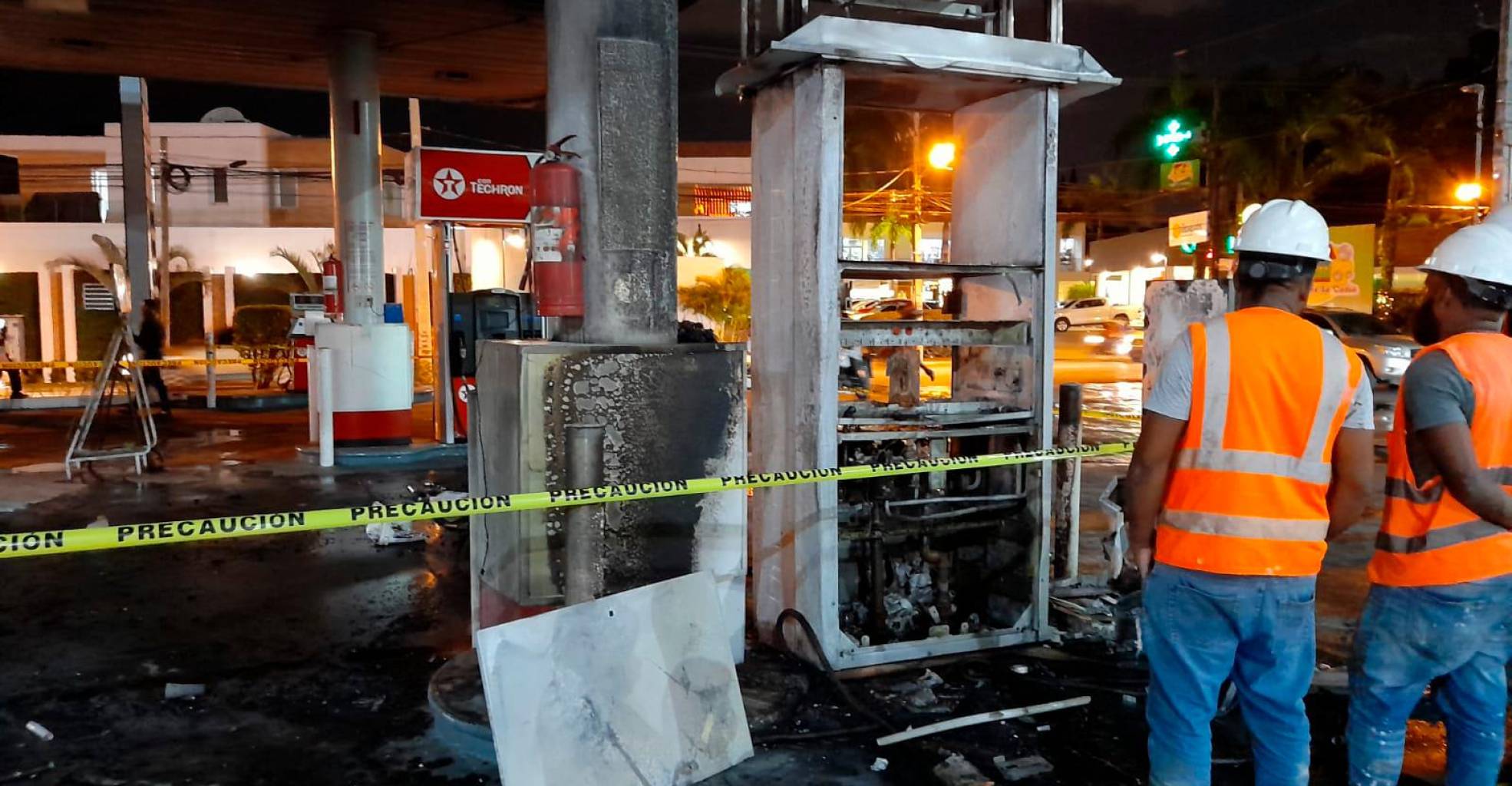 Incendio en estación de combustible Texaco fue sofocado