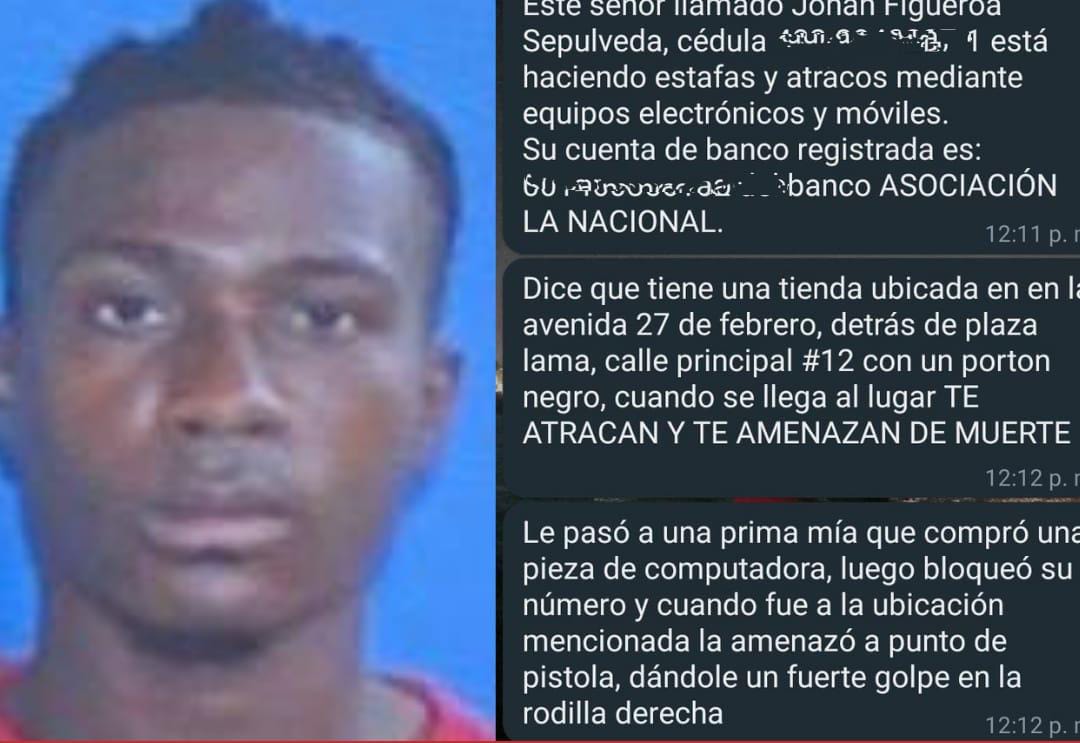 Denuncian hombre se dedica a estafar personas con ventas de computadoras y celulares