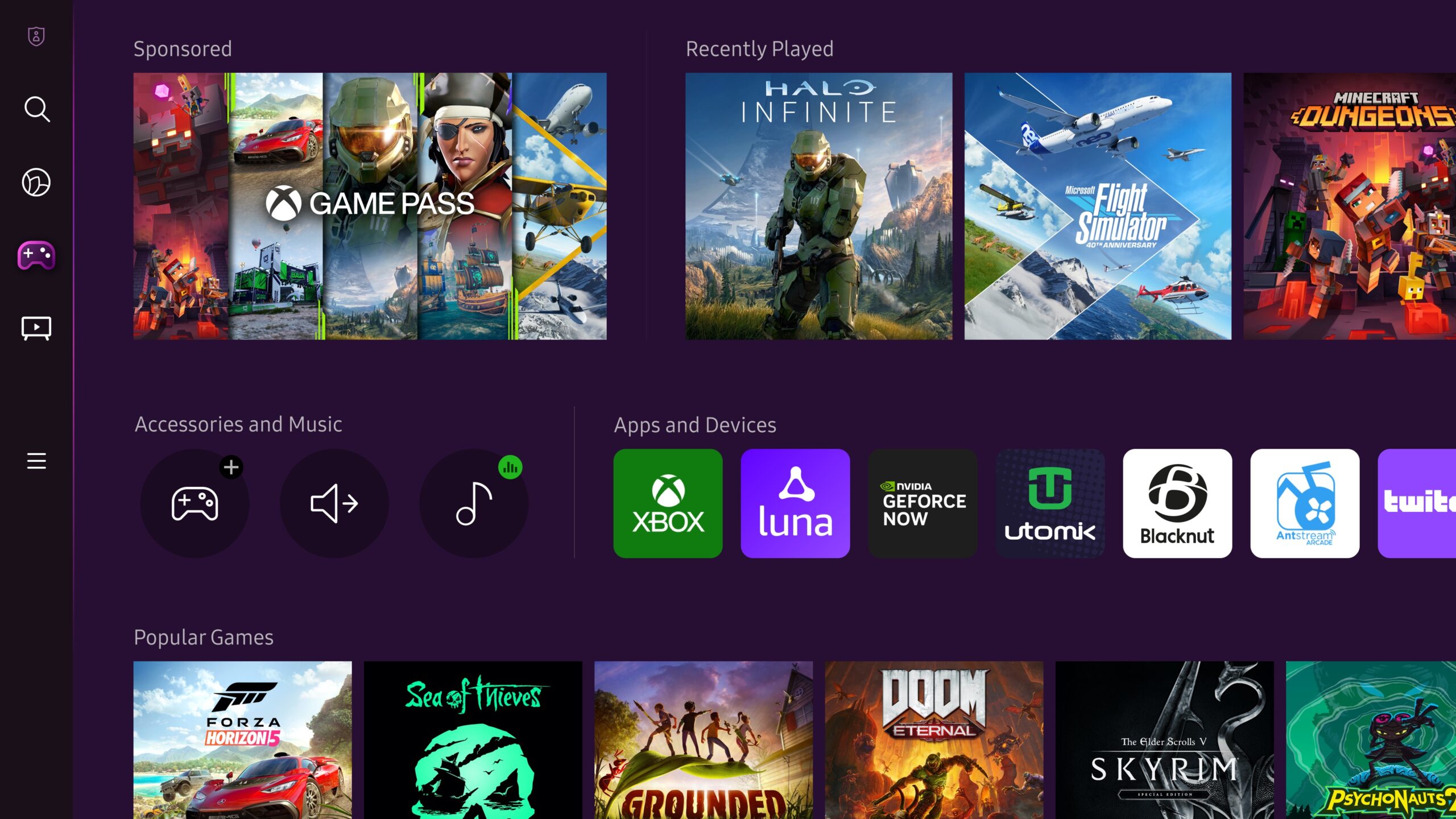 Samsung anuncia nuevas vías para experimentar el streaming de juegos