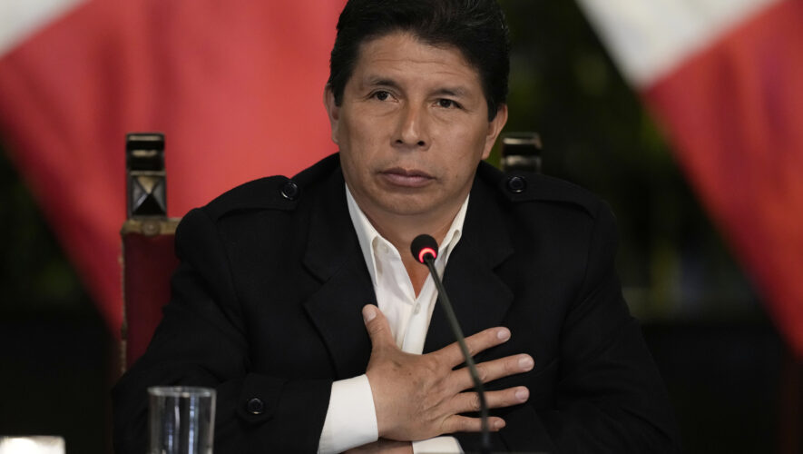Juez peruano dicta siete días de detención preliminar contra Pedro Castillo
