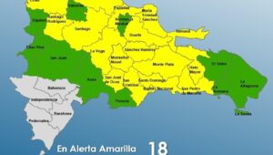 COE aumenta a 18 las provincias en alerta amarilla por vaguada; 10 en verde