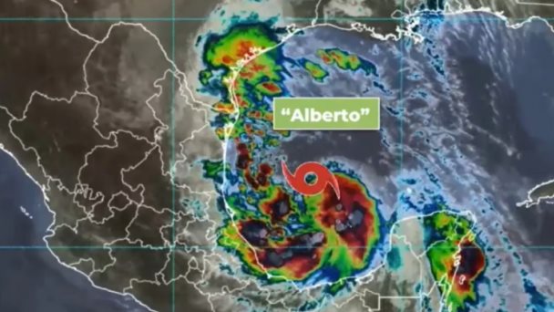 Ciclón Alberto se degrada a depresión tropical