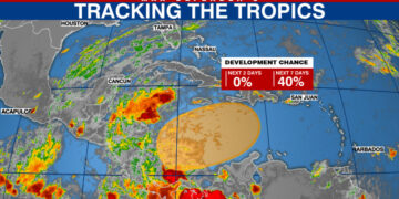 Indomet advierte sobre potencial ciclón en el Caribe y alerta sobre intensas lluvias en el país