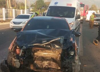 Accidente de tránsito múltiple en Bonao deja cuatro afectados