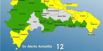 COE mantiene 27 provincias bajo alerta por vaguada; 12 en amarilla