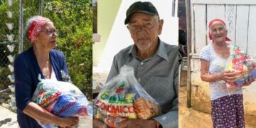Comedores Económicos realiza operativo de entrega de kits alimenticios en Manabao, Jarabacoa