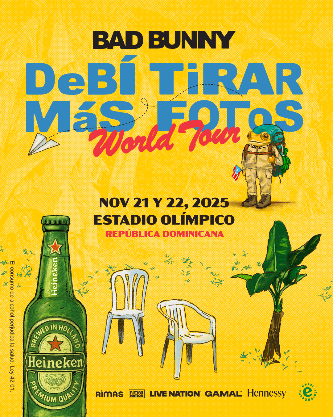 Heineken será la cerveza oficial del concierto más esperado del año: Bad Bunny en RD