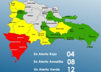 COE disminuye a 24 las provincias en alertas por huracán Melissa; cuatro permanecen en roja