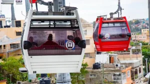 Suspenden servicios de la línea 1 del teleférico, de Gualey a la Charles de Gaulle, por avería