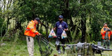 911 entrega alimentos con drones en SDN a 42 familias incomunicadas