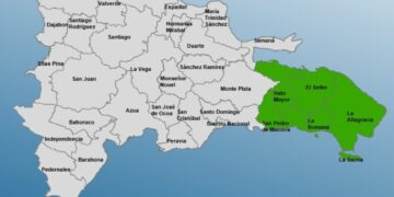 COE coloca a cinco provincias del este en alerta verde debido a las lluvias