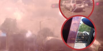 Se registra accidente múltiple en la Jacobo Majluta