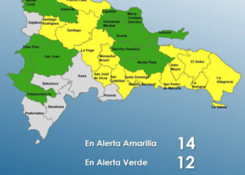 COE eleva alerta para el Gran Santo Domingo y otras provincias por vaguada este jueves