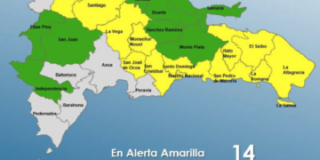 COE eleva alerta para el Gran Santo Domingo y otras provincias por vaguada este jueves