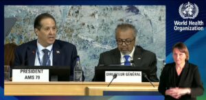 Ministro Víctor Atallah toma posesión como presidente de la Asamblea Mundial de la Salud