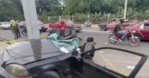 Un muerto y un herido tras accidente de tránsito en Santiago